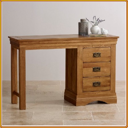 French Oak : Bàn Làm Việc + 3 Ngăn Kéo